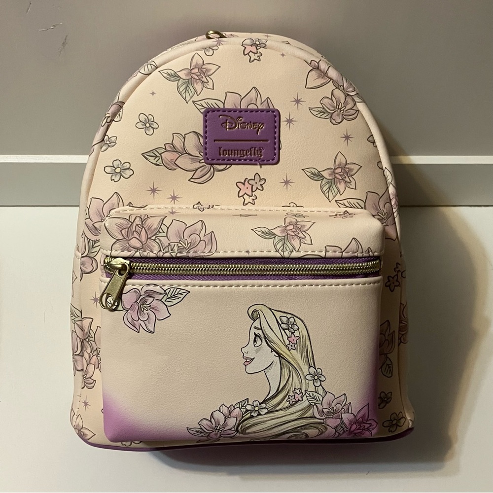 NWT Loungefly Tangled Floral sketch mini Backpack
